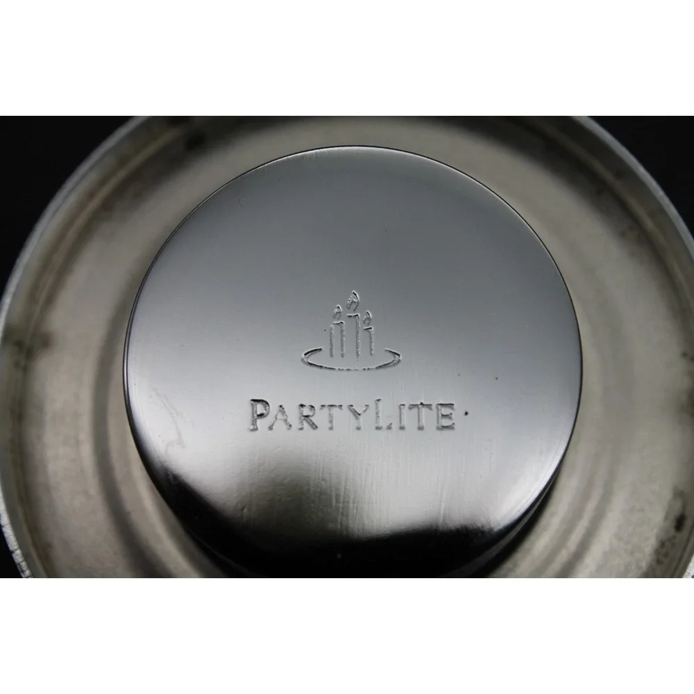 PartyLite Versatility Votive Candle Holders P8488 Glass Metal Tealight Set of 2